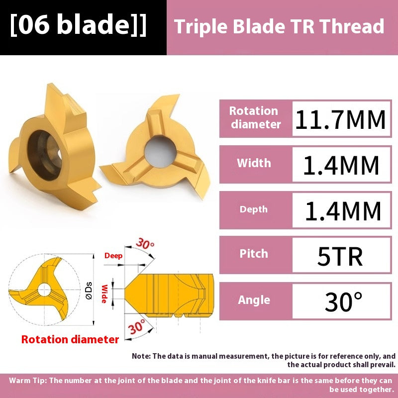 1154-Germany imported three-flute six-flute arc t-mill cyclone milling cutter bore chamfering cutter thread t-mill TR Shandong Denso Pricision Tools Co.,Ltd.